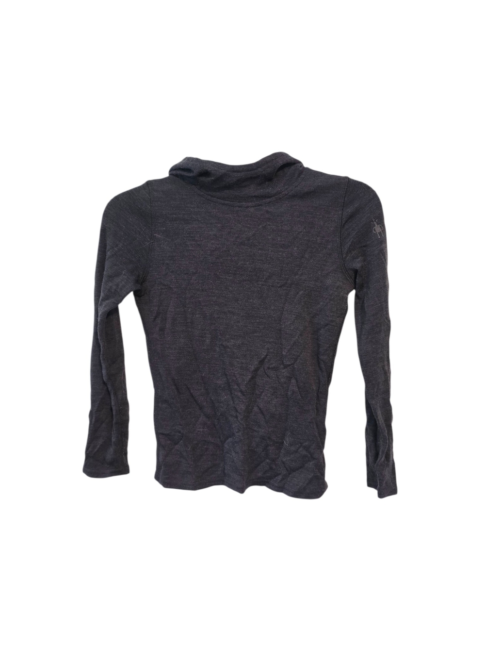 Smartwool Kids' Classic Thermal Merino Base Layer Hoodie Size Small in Charcoal